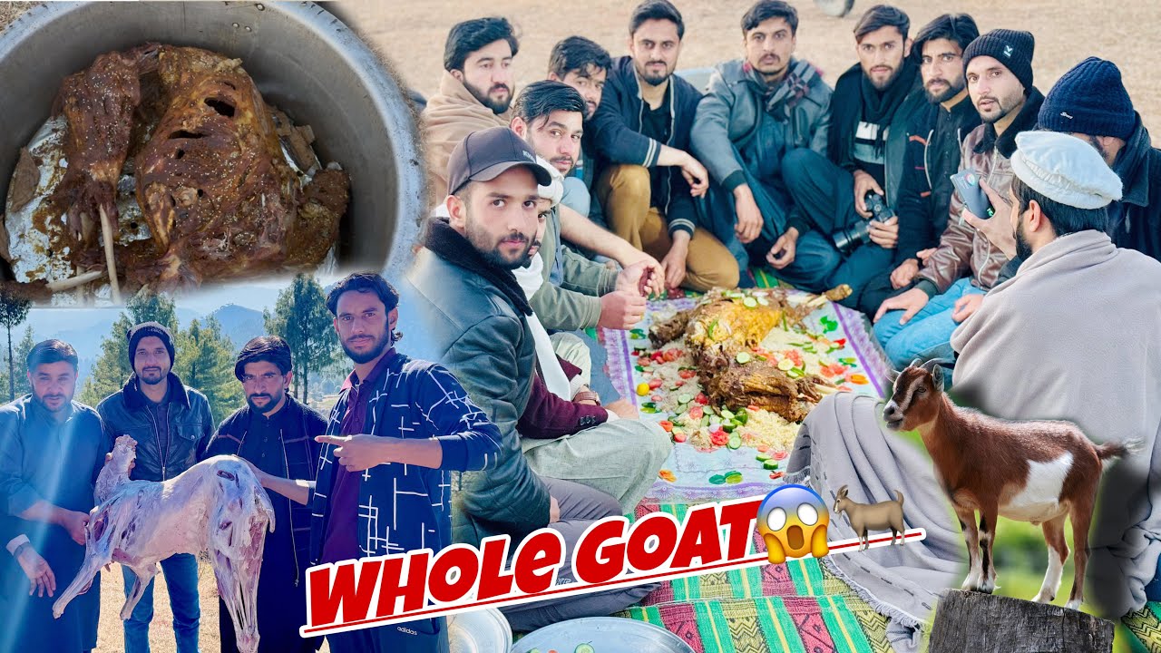 😱Full Goat Steamed in the Mountains of Kashmir😲||Arabic Mandi❤️