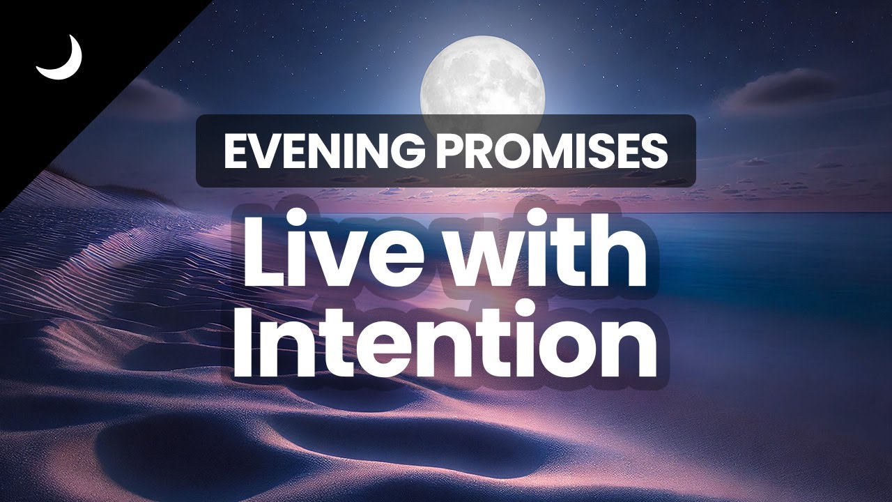 5-Minute Bedtime Meditation | Live with Intention | Evening Affirmations for Purpose