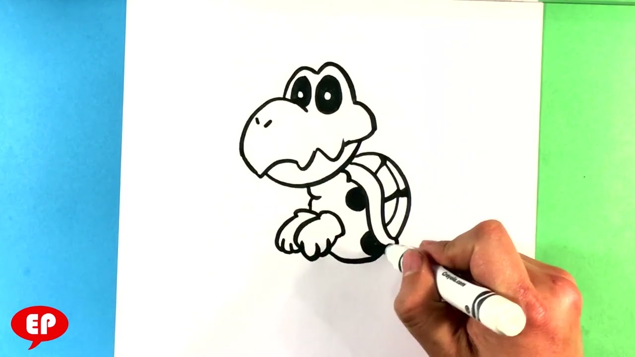 How to Draw DryBones - Super Mario Bros - Easy Pictures to Draw - Drawing Step by Step beginners