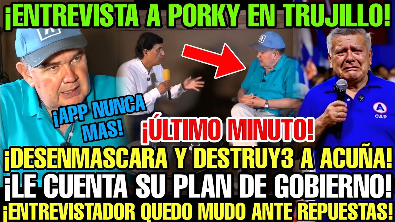 ¡EXCLUSIVA ENTREVISTA A PORKY EN TRUJILLO! REVELA SU PLAN DE SEGURIDAD Y DESARROLLO PARA LA LIBERTAD