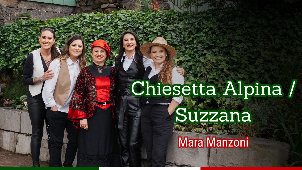 Clipe Chiesetta Alpina/Suzzana. Mara Manzoni e Le Farfalle. Projeto Le Farfalle - Mulheres na Música