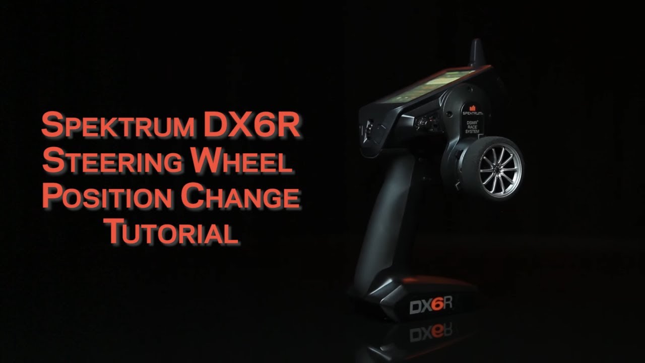 Spektrum DX6R Left Hand conversion and Steering wheel position change