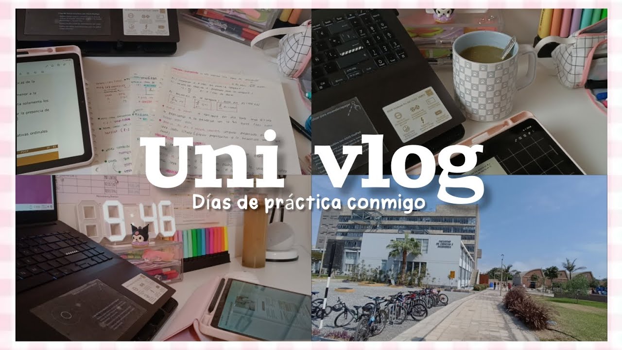 UNI VLOG🍓✨ | días productivos como estudiante de ingeniería civil - Moonberry Diaries