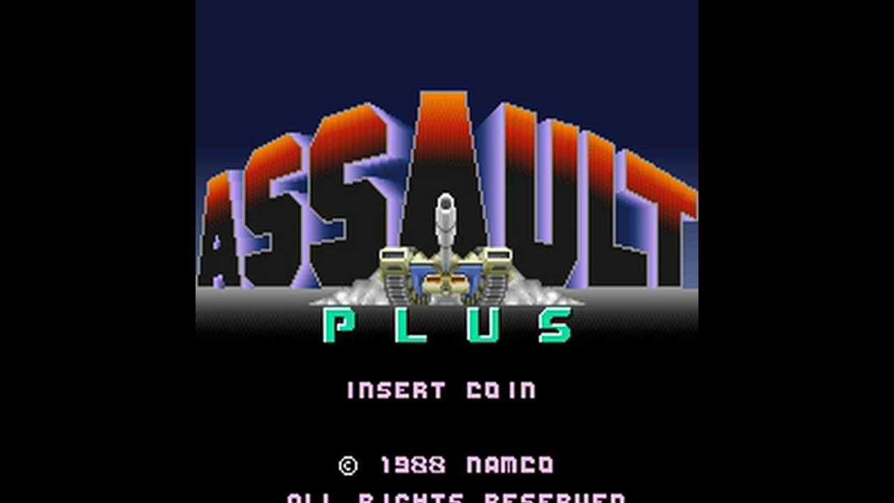 Assault Plus (Namco 1988)  Attract Mode 60fps