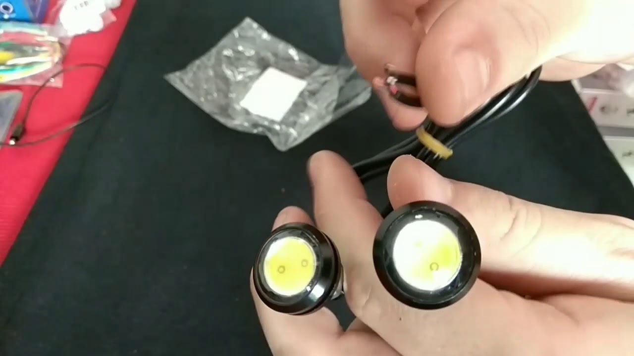 Auto 23mm Ultra-thin Waterproof Eagle Eye Light 12V