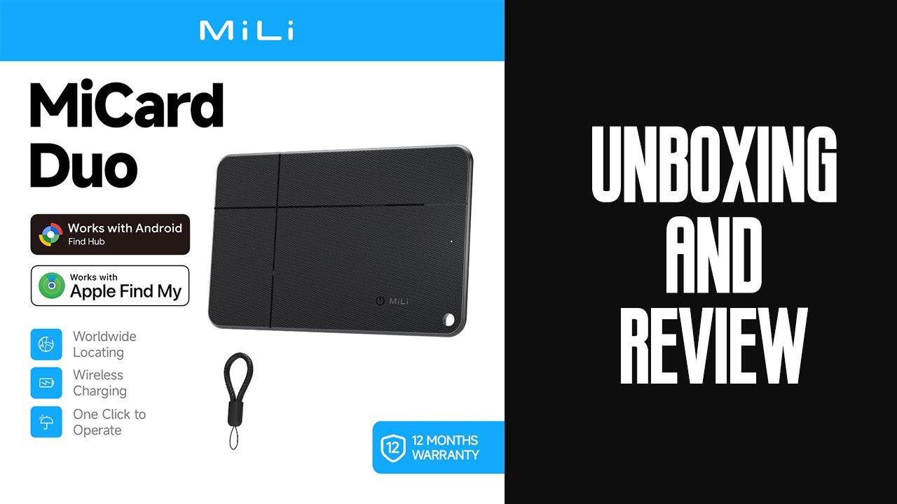 MiLi MiCard Duo Smart Card Bluetooth Tracker Wallet Finder for iOS or Android with Lost Mode and NFC