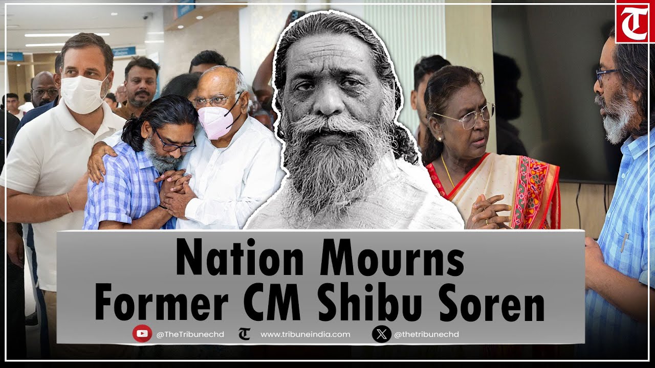 Rahul Gandhi, President Murmu & OM Birla mourn the demise of Former Jharkhand CM Shibu Soren at 81