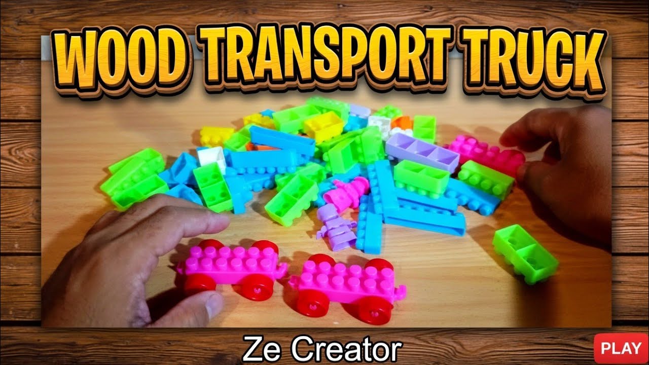 Wood Transport Truck | Building Blocks ASMR