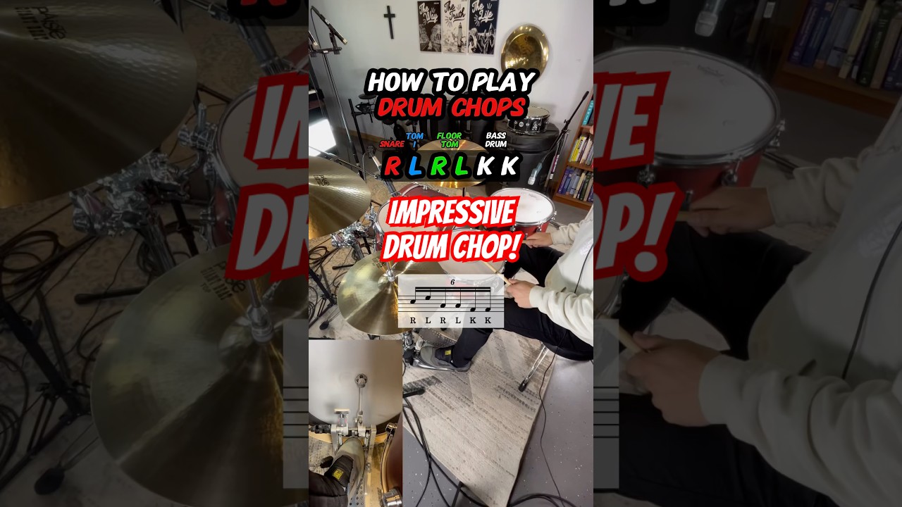 How to Play DRUM CHOPS (Easy Drum Lesson)🥁 #drums
