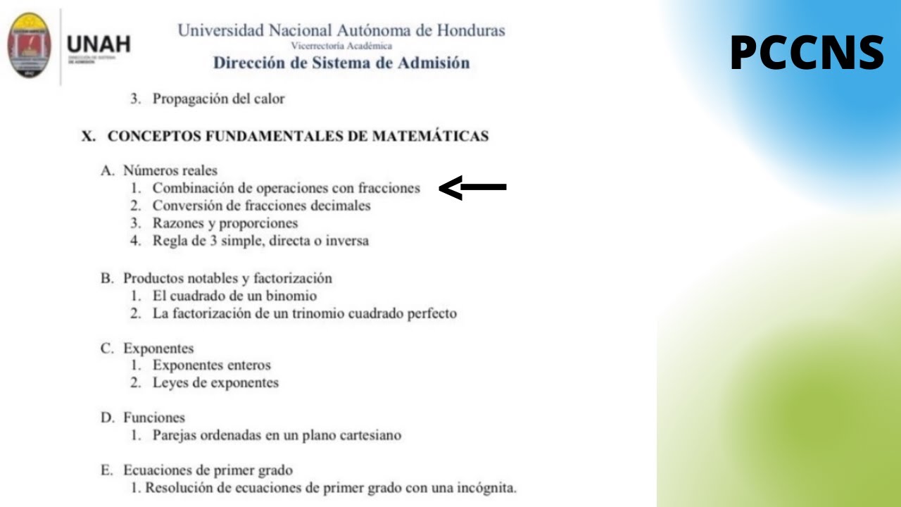 Conceptos Fundamentales de Matemáticas (PCCNS) 2020 inciso A. 1