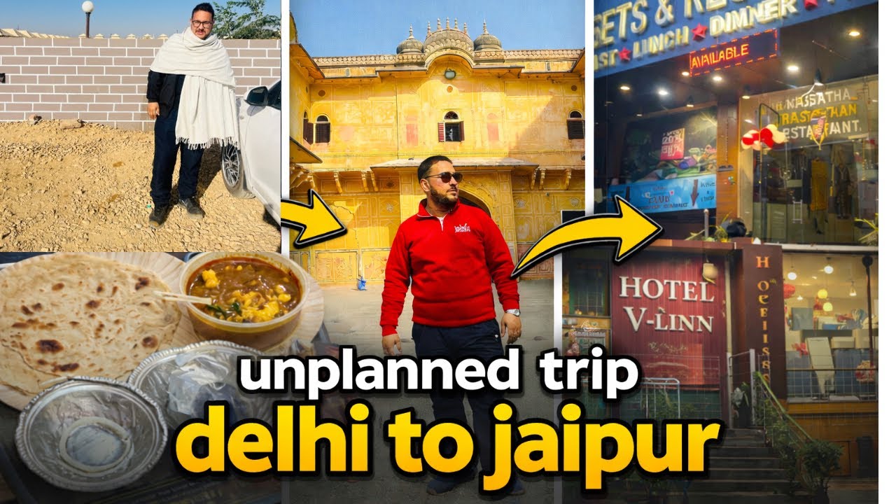 Unplanned Trip from Delhi to Jaipur | Budget Travel Vlog |Food,Stay & Fun-Soham Rawat #vlog #jaipur 