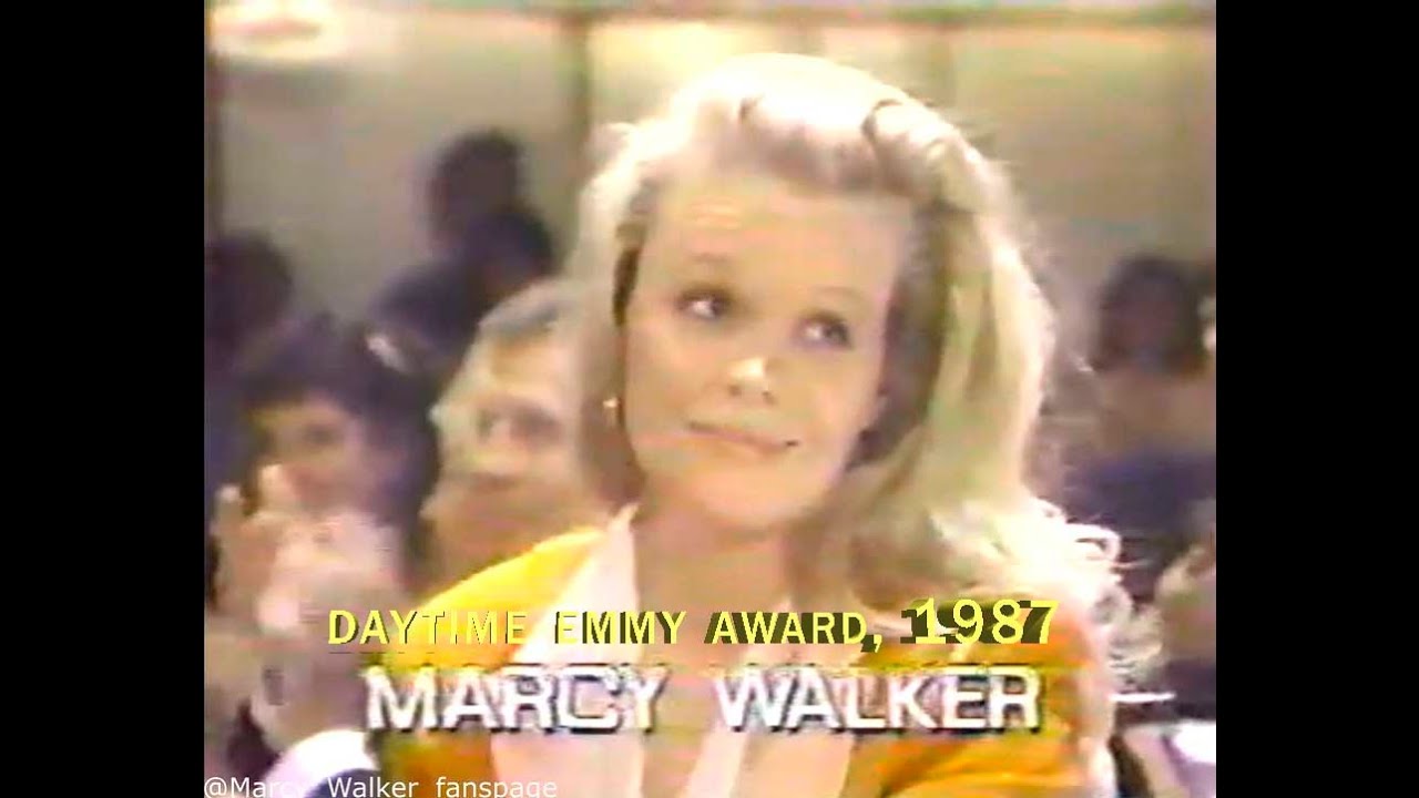 #MarcyWalker  1987, Daytime Emmy Awards, Marcy Walker.