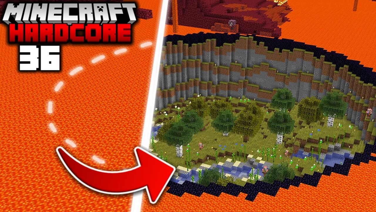 Я превратил Нижний мир в Верхний мир в Minecraft Hardcore (#36)