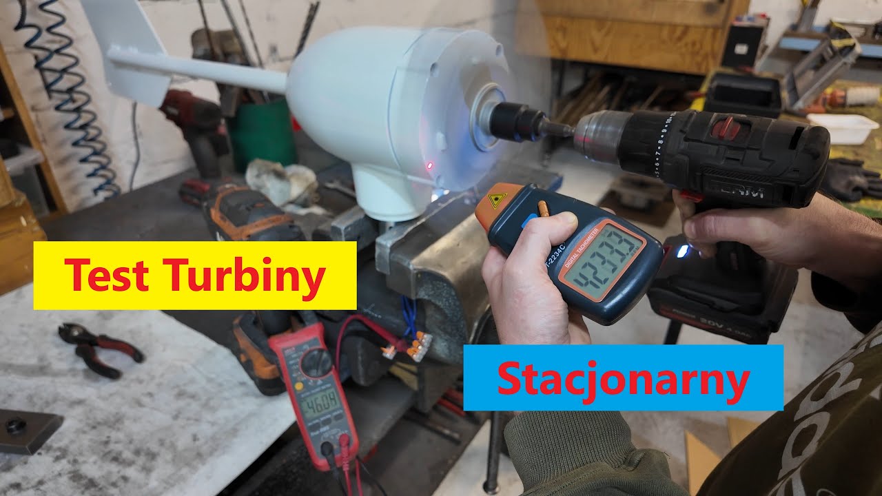 Turbina wiatrowa Vevor 12V 800W TEST