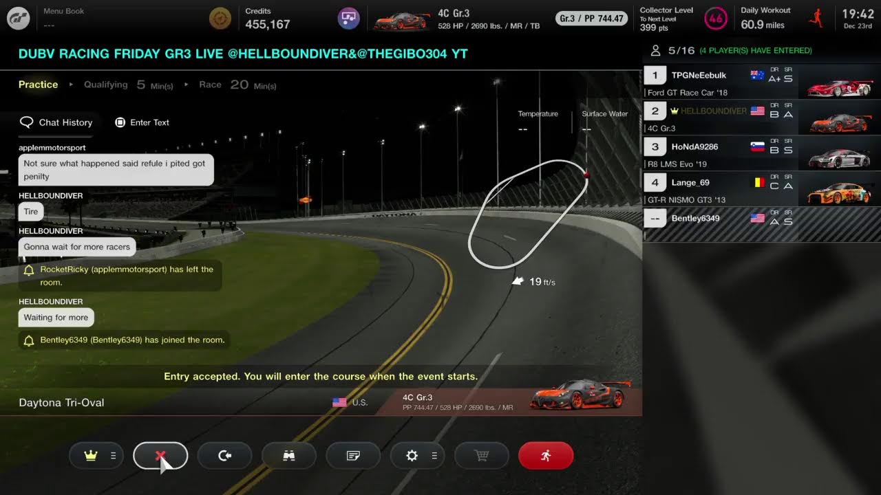 DUBV RACING PRESENTS FRIDAYNIGHT LIVE RACING WITH HELLBOUNDIVER & THEGIBO304
