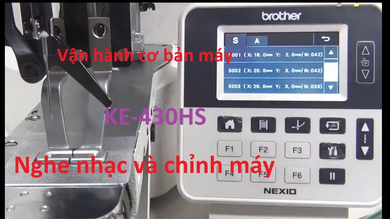 Máy may thông minh- Brother KE 430HS Co bản  nghe nhạc & chỉnh máy