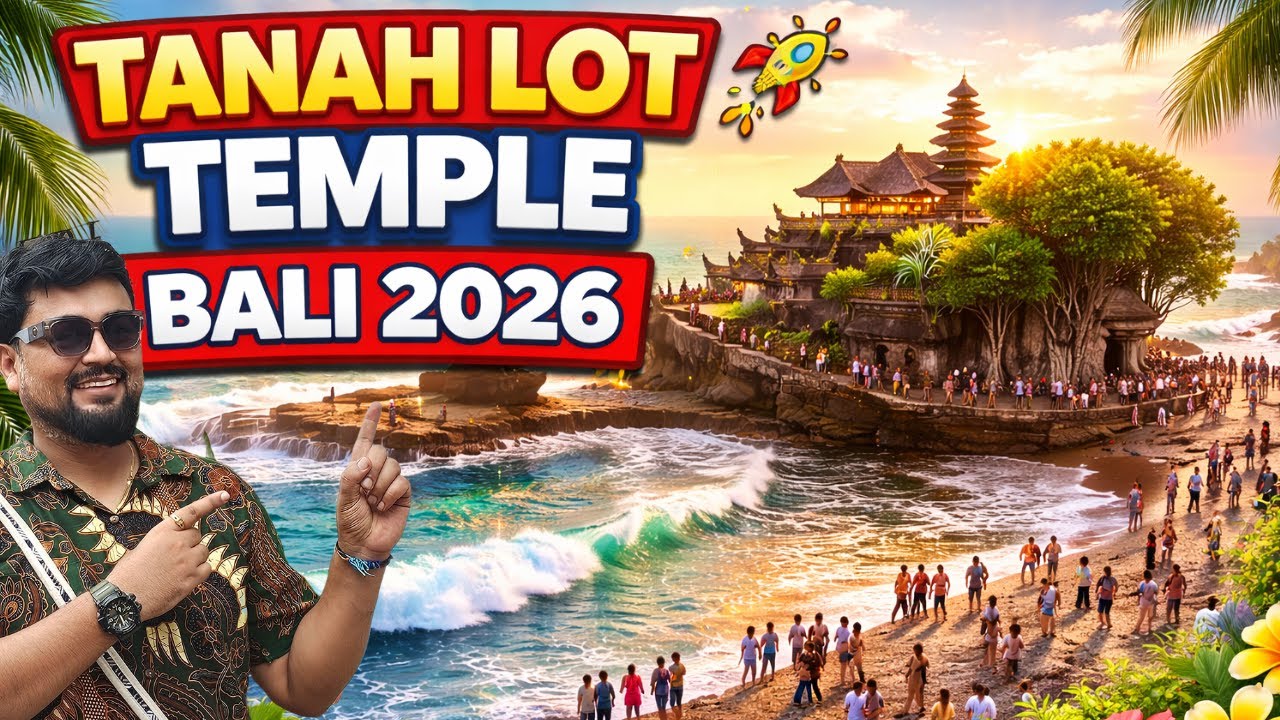 Temple in the middle of the Ocean 😲 Tanah Lot Temple Bali 2026 | Sunset, Culture & Sacred Ocean 🌊