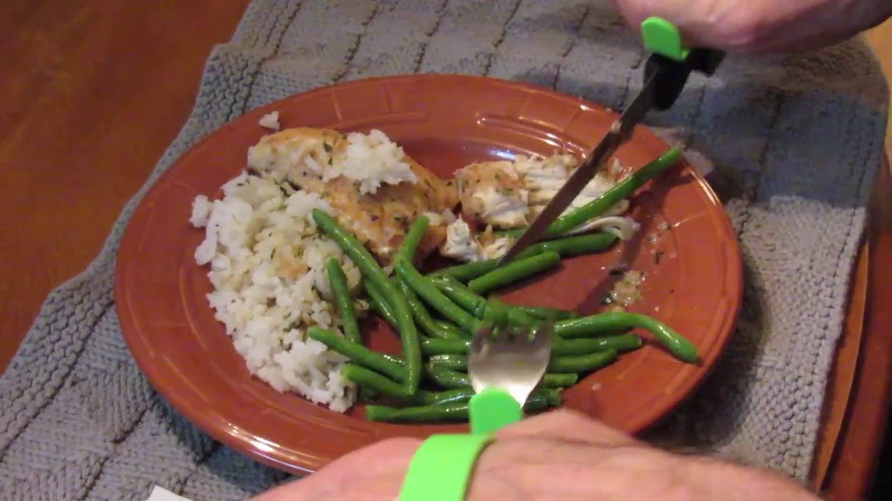 Personalized Cuff Utensil Holder in action