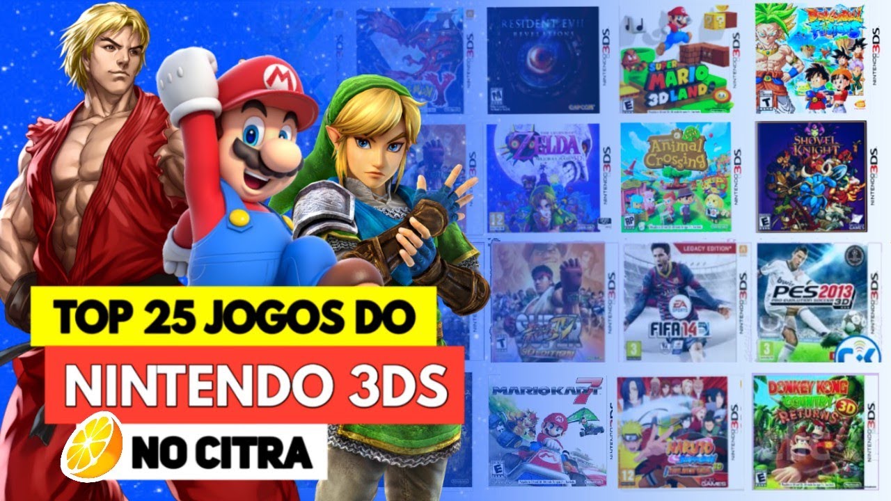 TOP 25 Melhores Jogos do Nintendo 3DS Para Jogar no Celular e PC