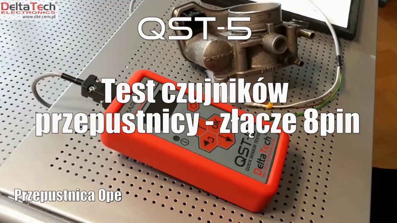 Test czujników przepustnicy - złącze 8pin