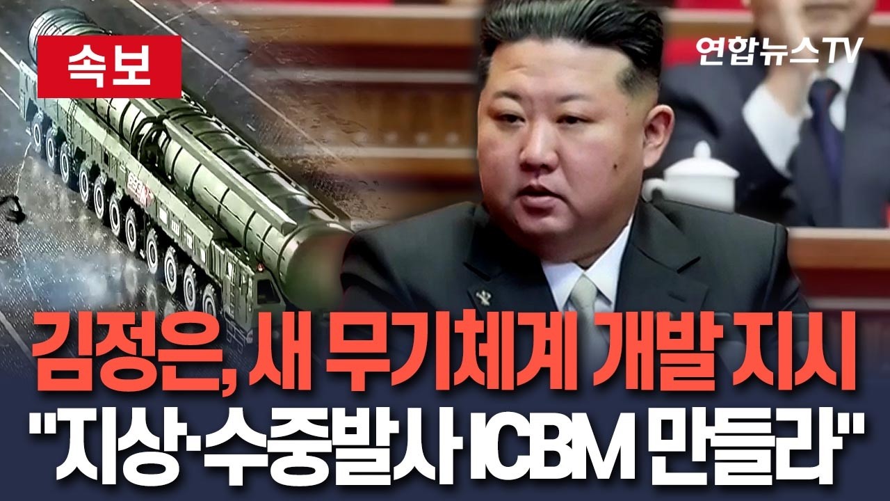 [🔴속보] 김정은, 새 무기체계 개발 지시 