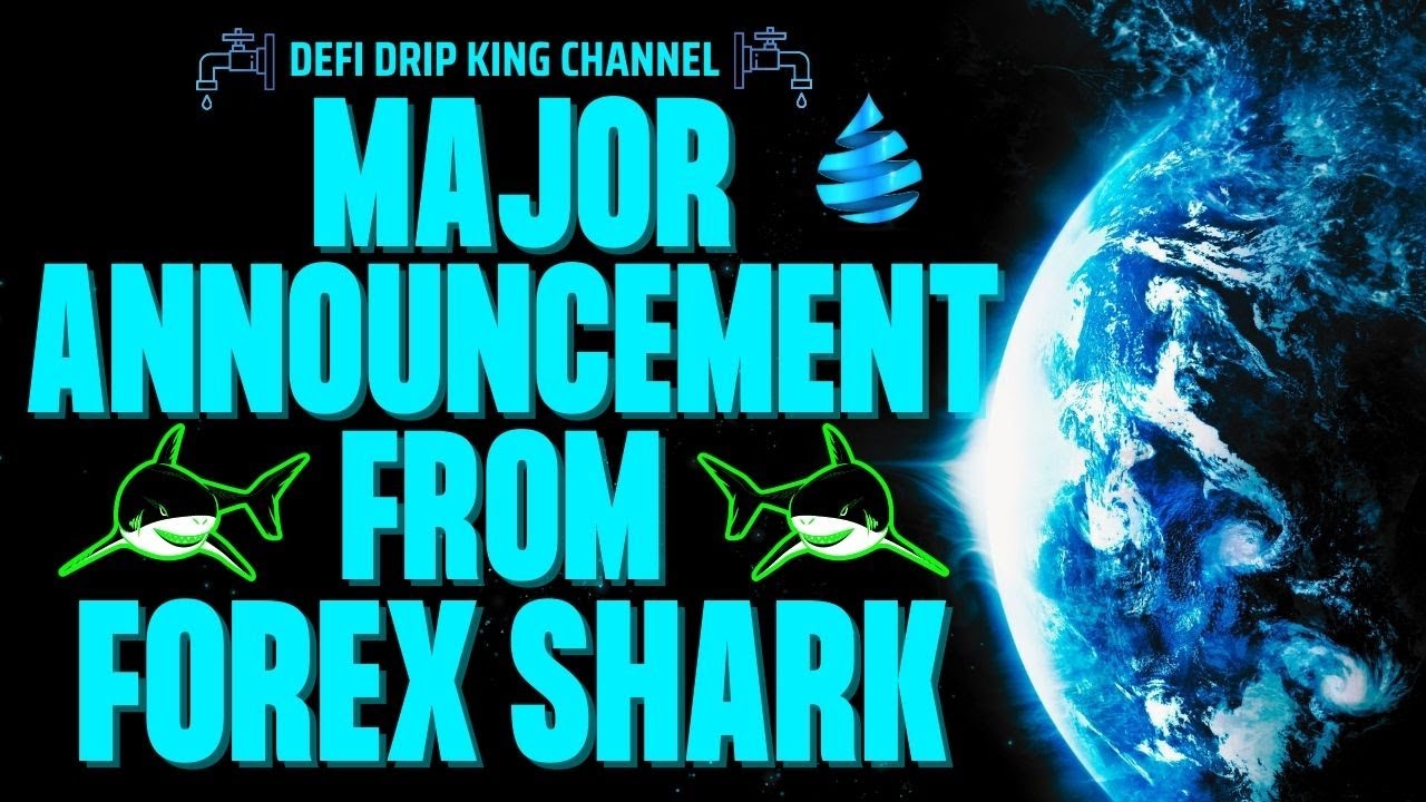 MAJOR Announcement from FOREX SHARK!! DRIP Network 1 Year Anniversary + Animal Farm Live Tomorrow! 💧