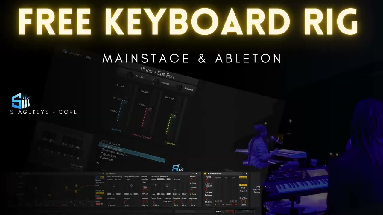 StageKeys Core – FREE Live Keyboard Template (Ableton + MainStage)