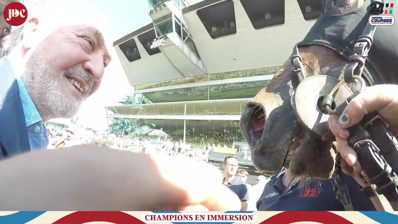 Embarquez avec Damien HARDEL le lad de Jasper des Charmes, juste après sa victoire dans le Président