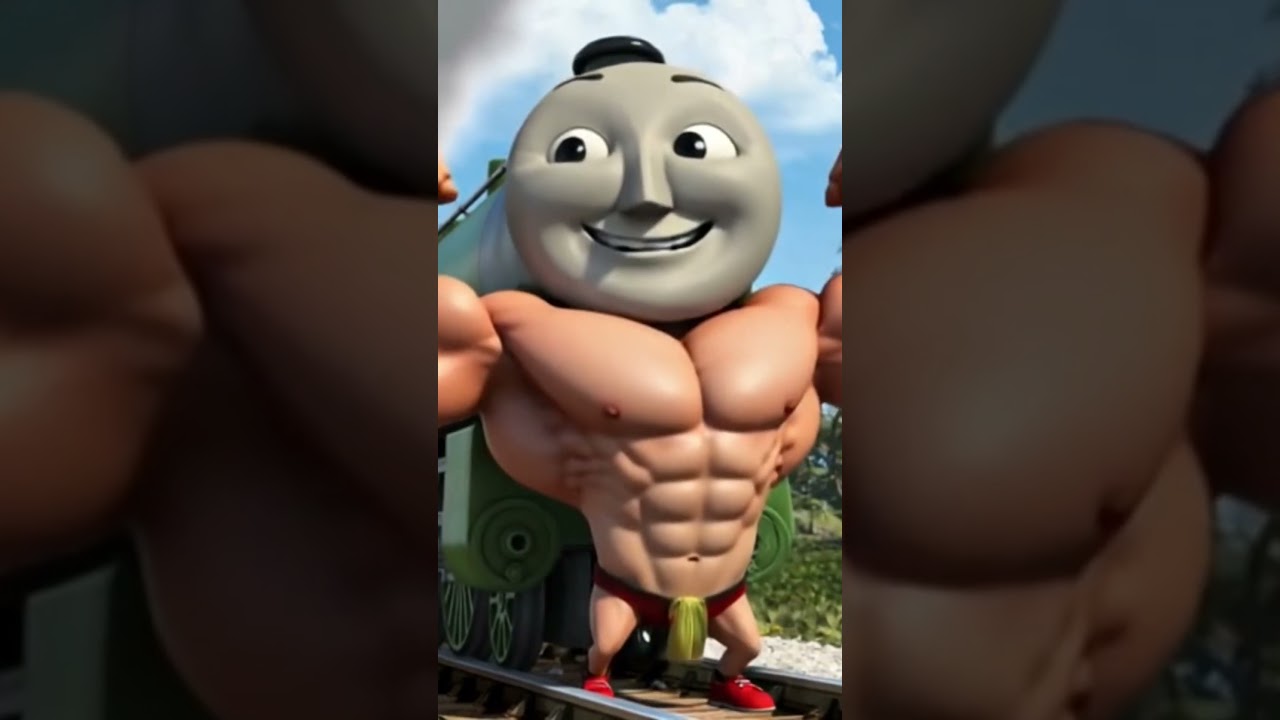 henry the green engine became muscle #thomasandfriends