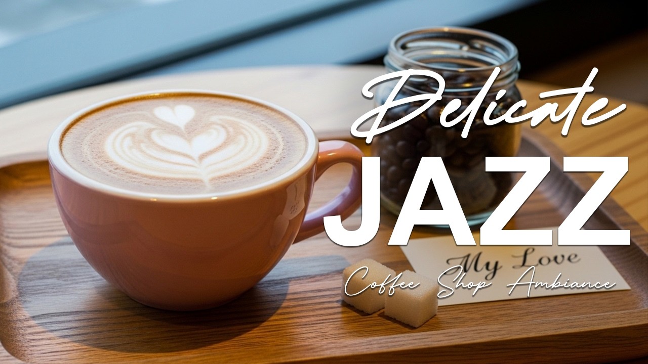 Delicate Jazz ☕ Coffee Shop Ambiance with Relaxing Jazz & Bossa Nova Piano for Great Mood