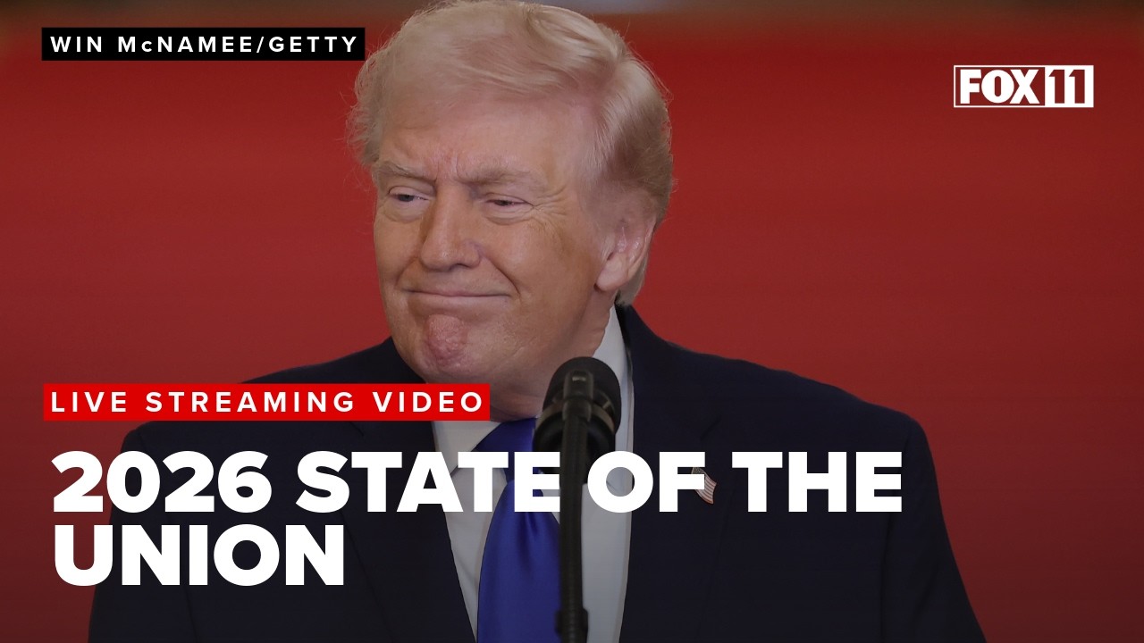 President Donald Trump addresses the nation in 2026 State of the Union speech