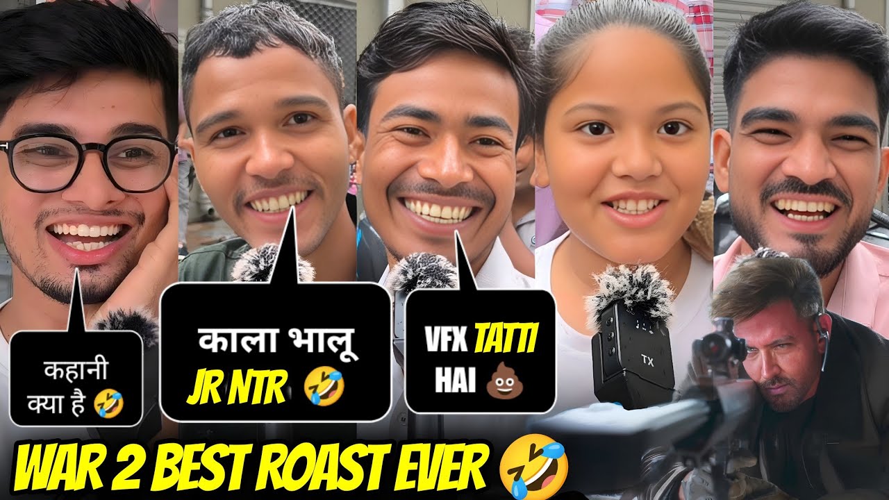 WAR 2 PUBLIC REVIEW | JR NTR MOTA 🤣 PUBLIC ROAST WAR 2  | WAR 2 MOVIE REVIEW 