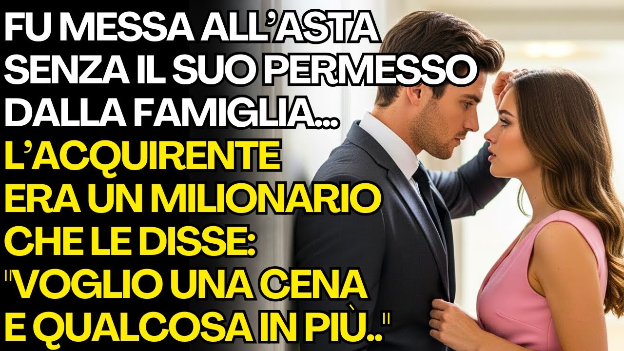 🍷 LEI È STATA MESSA ALL’ASTA SENZA VOLERLO… E IL CAPO MILIONARIO HA COMPRATO UNA CENA