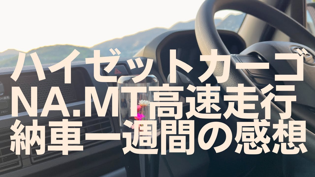 ハイゼットカーゴ s700vのNAマニュアルで高速を走り納車後の感想