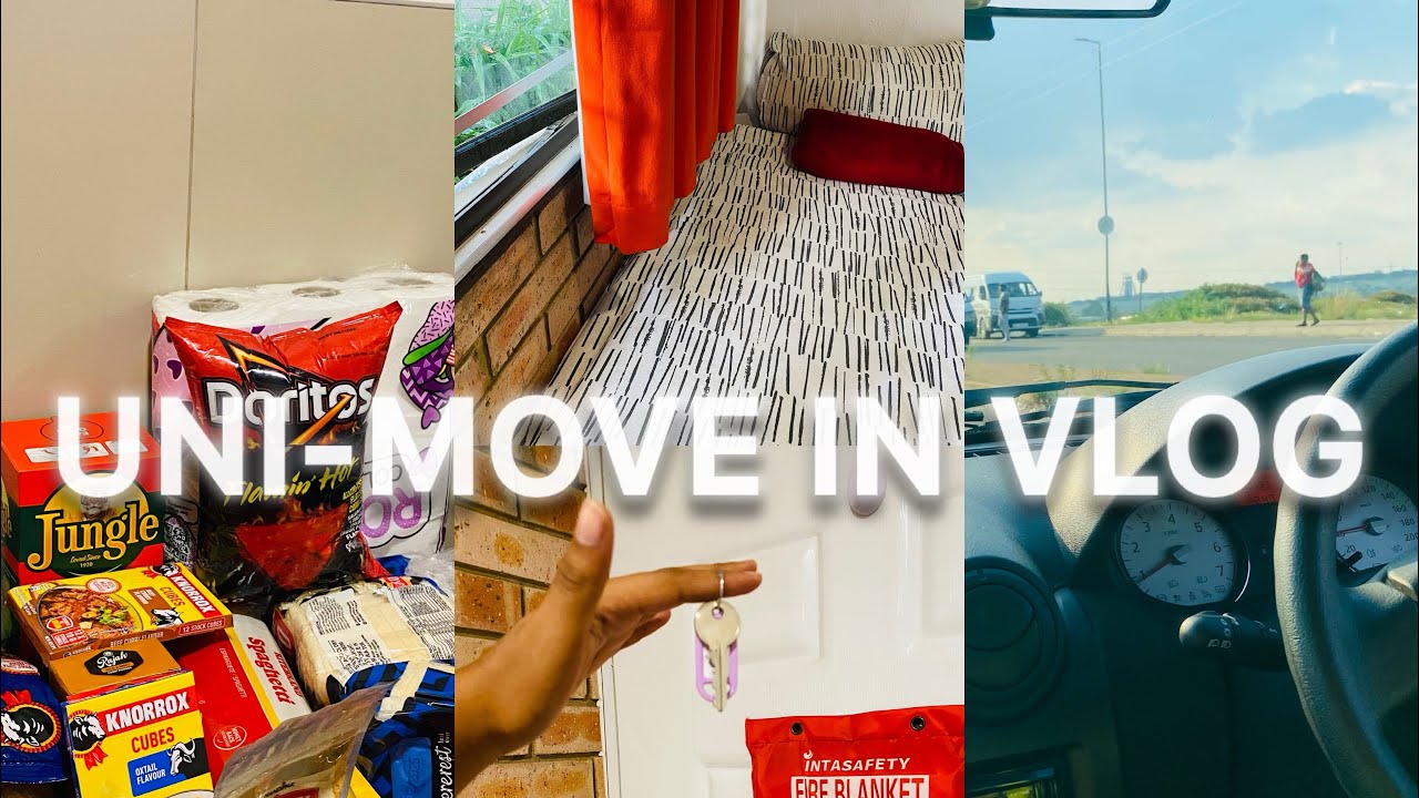 DELAYED VLOG| Uni Move In VLOG| Room Tour| Groceries| South African YouTuber
