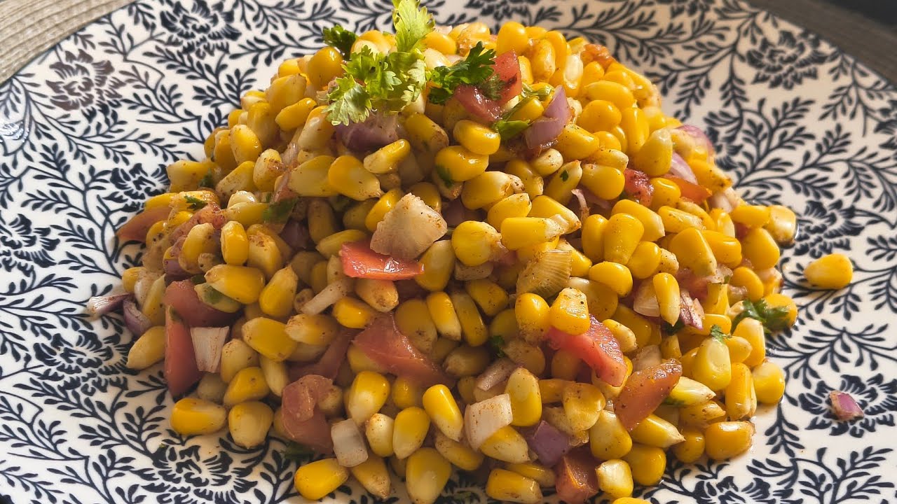 🌽 5 मिनट में बनने वाली झटपट कॉर्न चाट | Morning Special Corn Chaat #Swadbypinki #corn #cornchaat 