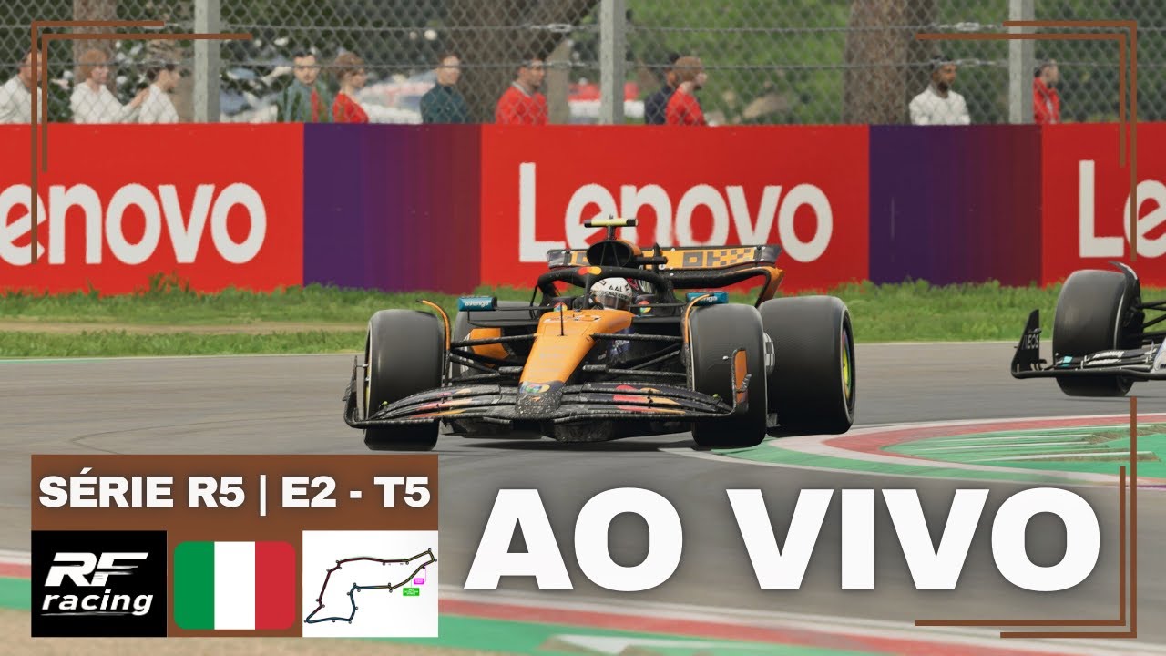 🔴 F1 25 - &Iacute;MOLA - EM&Iacute;LIA ROMAGNA 🇮🇹 | RFR LEAGUE - S&Eacute;RIE R5 (GRID ACADEMY) - ETAPA 02 | TEMPORADA 5