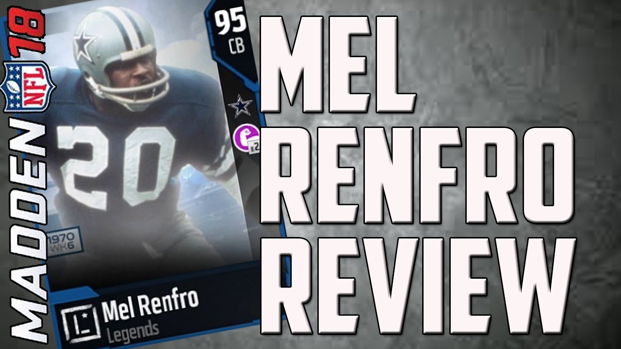 How Good is 95 Overall Mel Renfro - MUT 18 Card Review