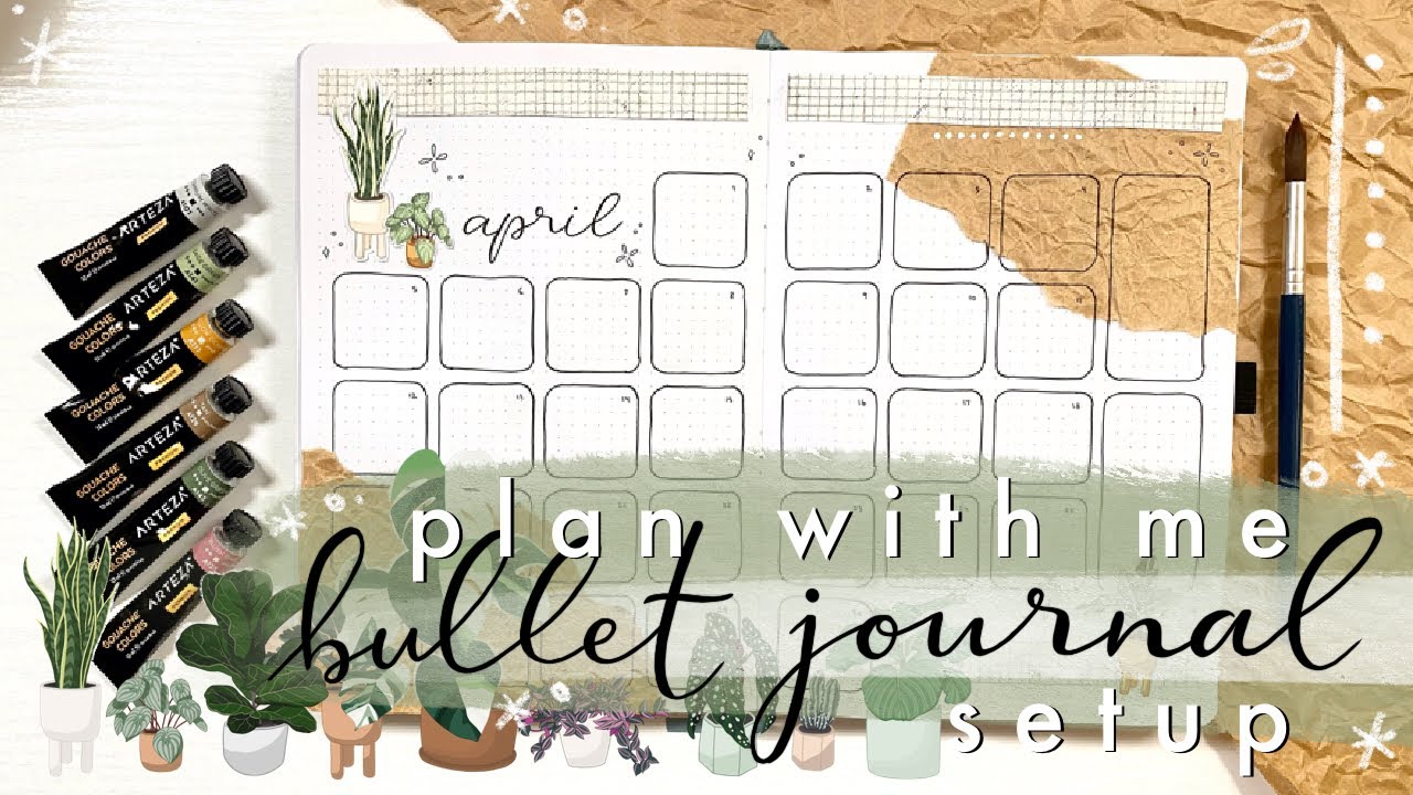 Plan(t) with me | monthly bullet journal setup