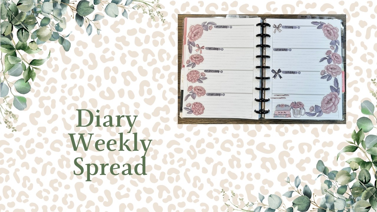 Diary Weekly Spread: Week of March 9