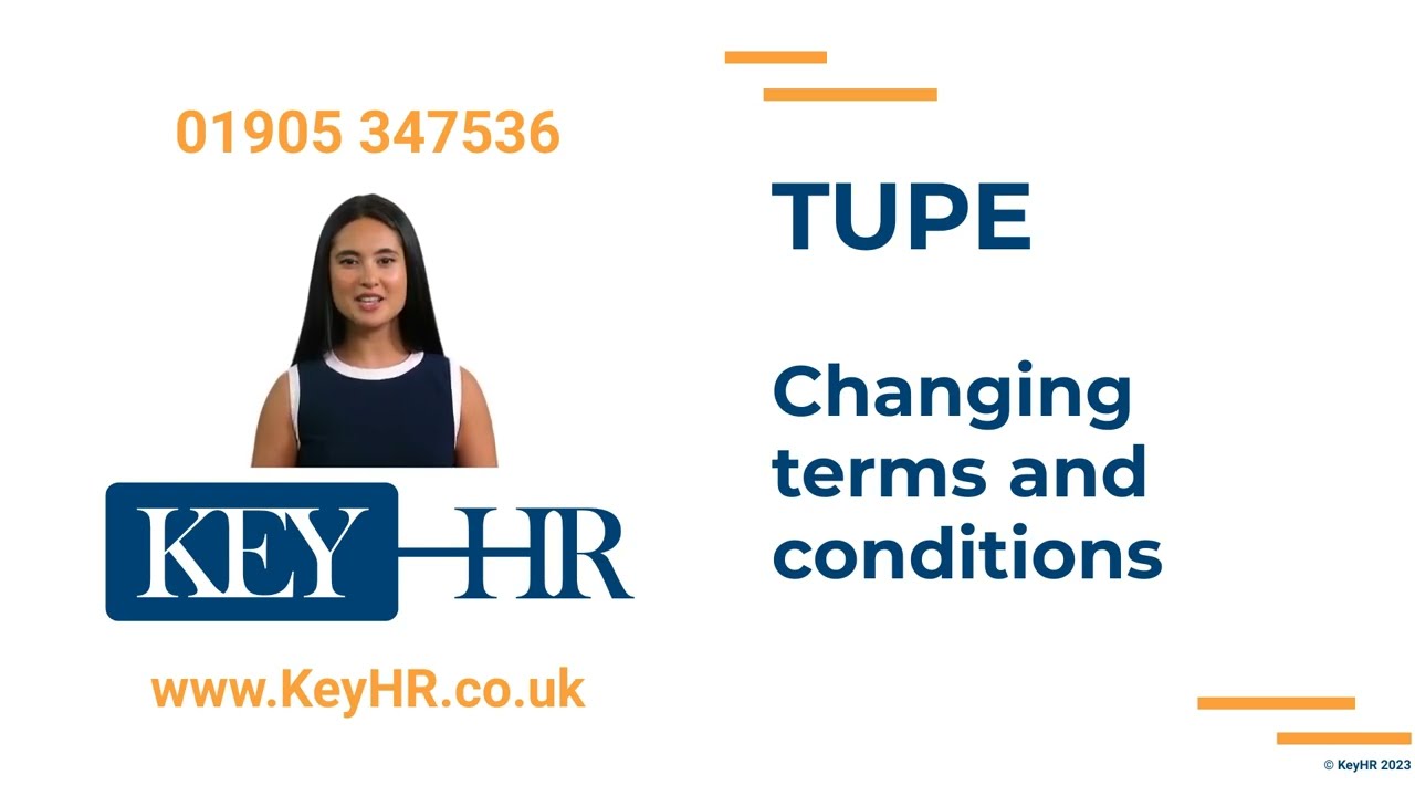 TUPE Changing terms and conditions