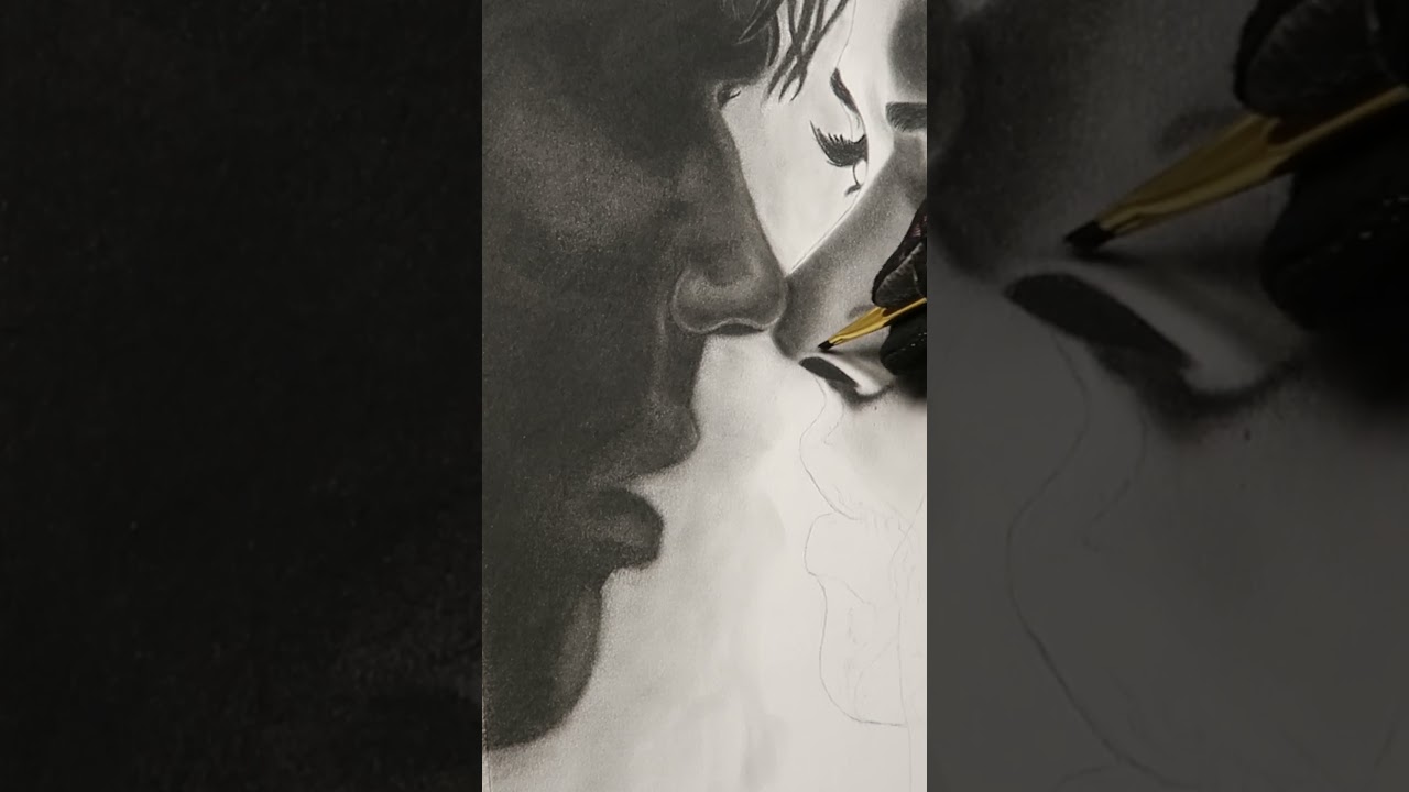 Last Goodbye- Jeff Buckley Inspired Charcoal Drawing 