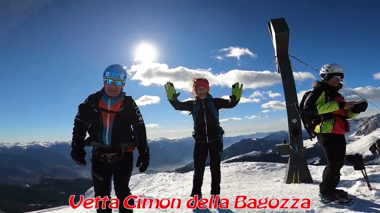 Cimon della Bagozza 2407 mt. invernale
