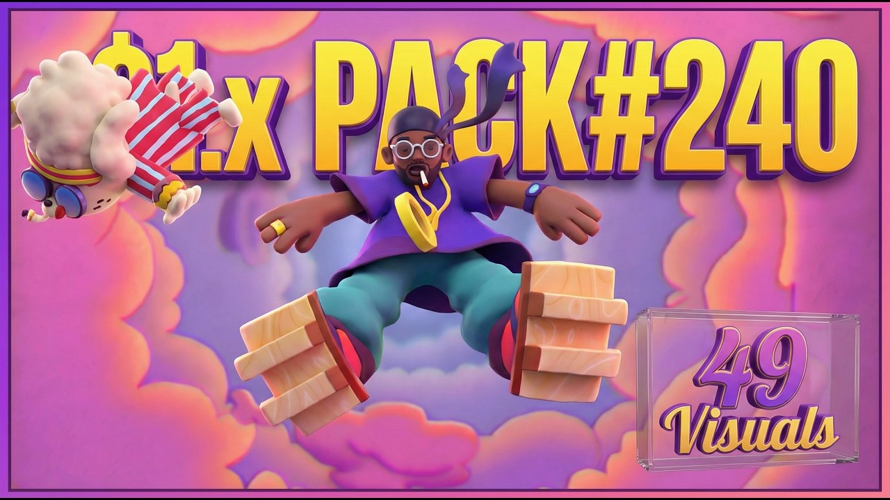 One dollar Pack#240 -  49 Visuals
