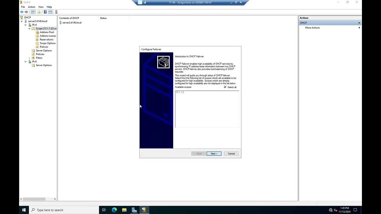 Windows Server DHCP high availability options