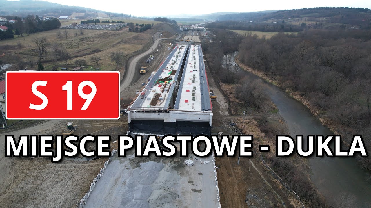 Budowa drogi ekspresowej S19 Miejsce Piastowe-Dukla. Przelot grudniowy