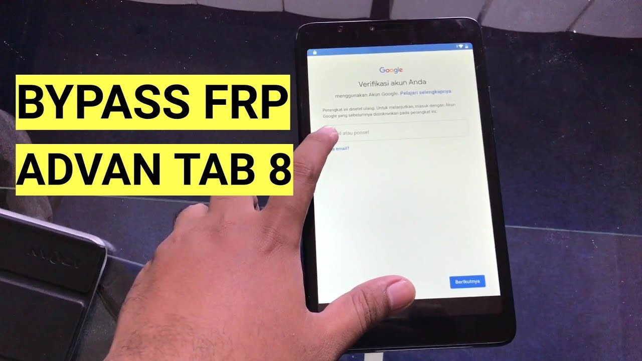 Bypass FRP Advan Tab 8 Lupa akun google Model: 8002 Tanpa PC