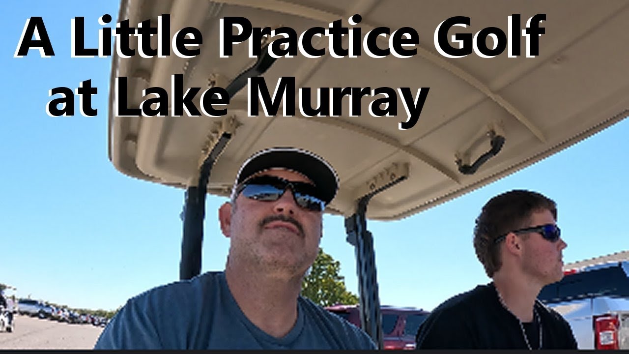 Practice Golf Me Filming Outdoor Neighbors Swinging at Lake Murray