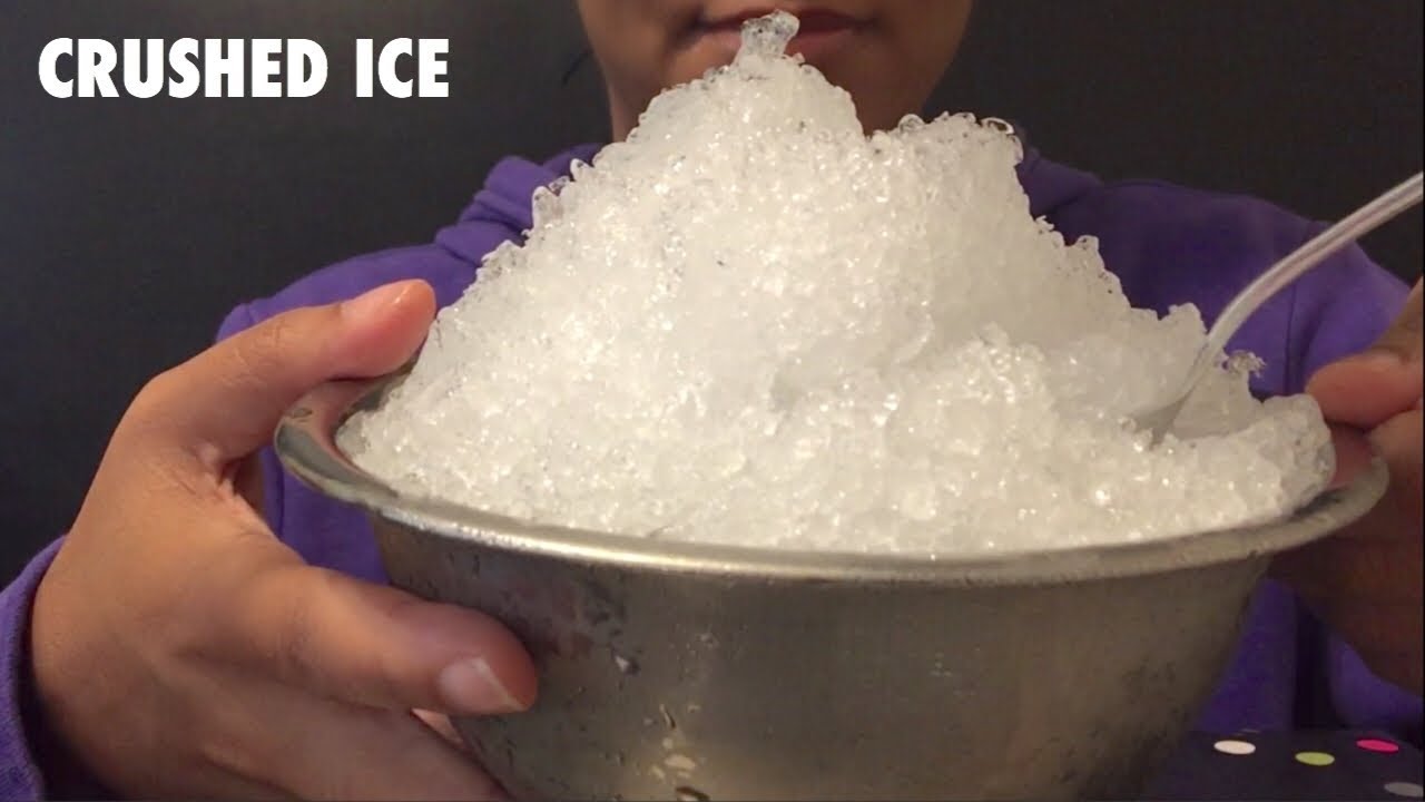 ASMR CRUSHED ICE REQUEST💙❄️