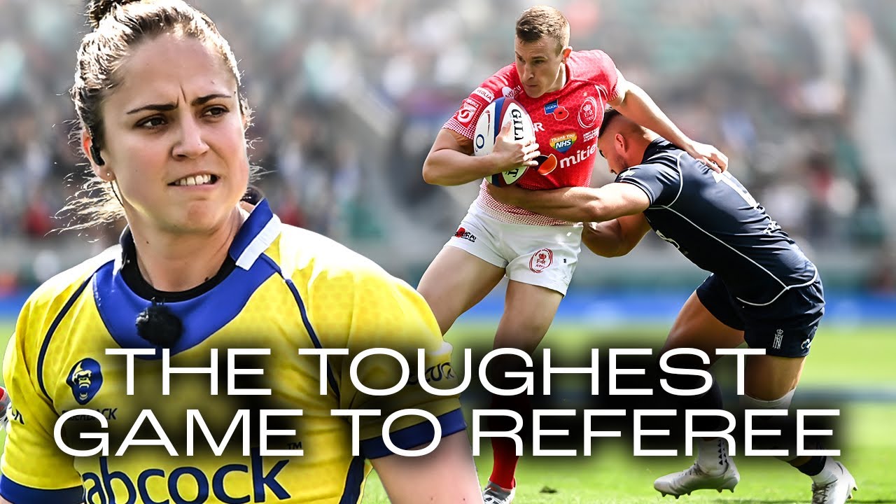 Sara Cox steps up to referee the Toughest Game in Rugby!